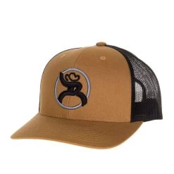 Men's Hooey Tan And Black Logo Cap