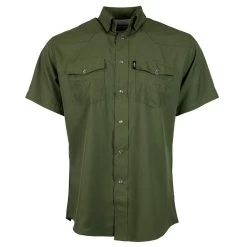 Hooey Sol Olive Green Short Sleeve Shirt