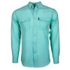 Men's Hooey Sol Sea Foam Long Sleeve Snap Shirt