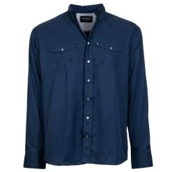 Hooey Men's Sol Navy Long Sleeve Snap Shirt