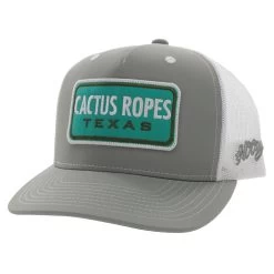 Hooey Cactus Ropes Grey And White Cap