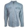 Hooey Mens Chambray Denim Color Long Sleeve Shirt