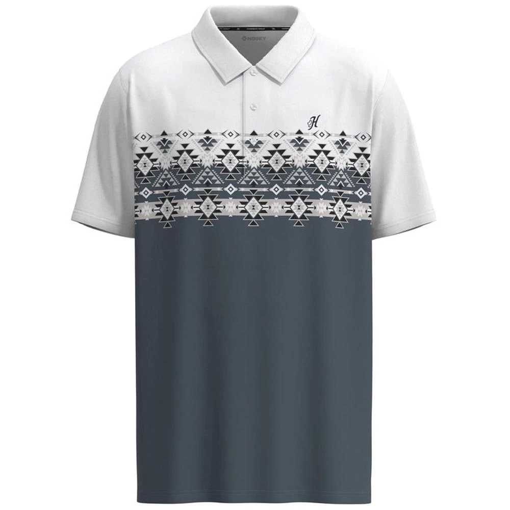 Hooey Men's The Weekender Aztec Pattern Polo