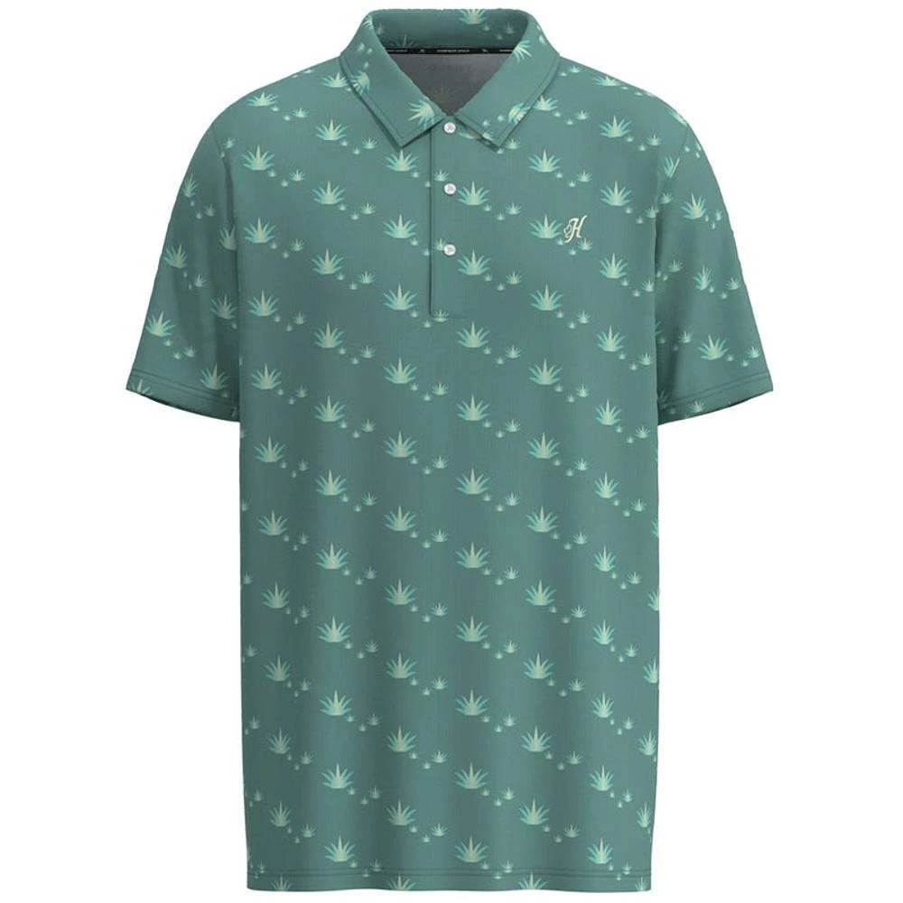 Hooey Men's Teal Printed Polo Shirt