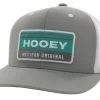 Hooey Horizon Grey, White & Turquoise Ball Cap