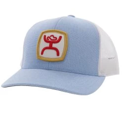 Hooey Mens Light Blue & White Zenith Ball Cap