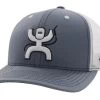 Hooey Arc Grey/White Ball Cap
