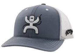 Hooey Arc Grey/White Ball Cap