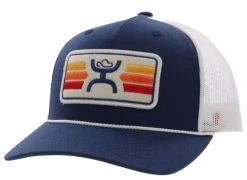 Hooey Sunset Navy/Cream Ball Cap