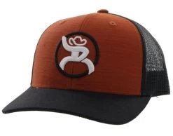Hooey Strap Roughy Orange/Black Ball Cap