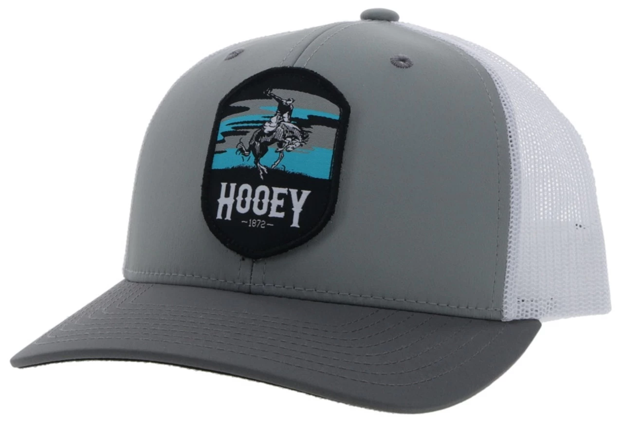 Hooey Cheyenne Grey/White Trucker Ball Cap