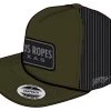 Hooey Cactus Ropes Olive/Black Trucker Ball Cap