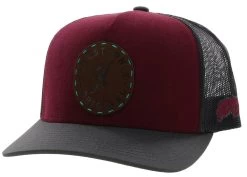 Hooey Spur Maroon/Grey Trucker Ball Cap- Youth