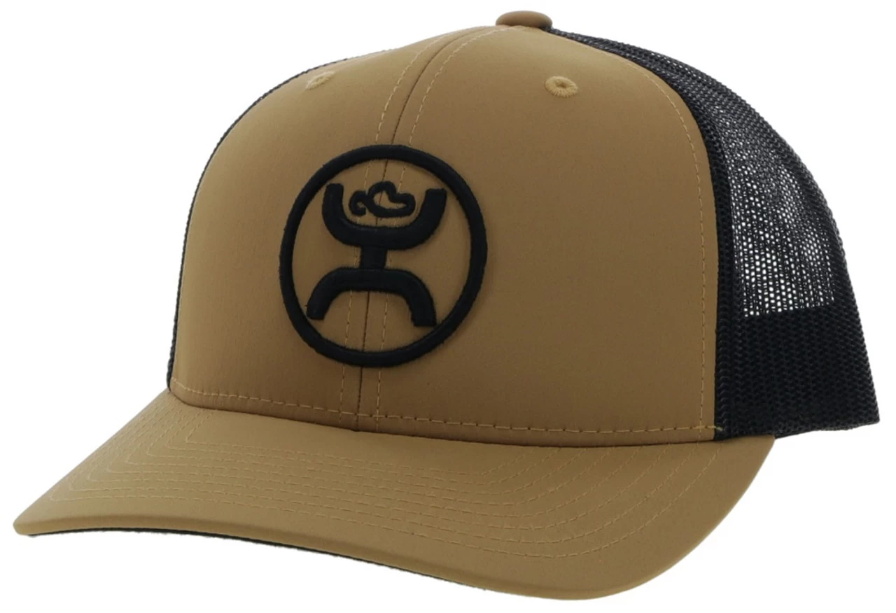 Hooey O Classic Tan/Black Trucker Ball Cap
