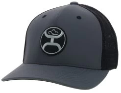 Hooey Primo Charcoal/Black Trucker Ball Cap