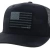 Hooey Liberty Roper Black Trucker Ball Cap