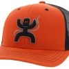 Hooey Arc Orange/Black Trucker Ball Cap