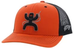 Hooey Arc Orange/Black Trucker Ball Cap
