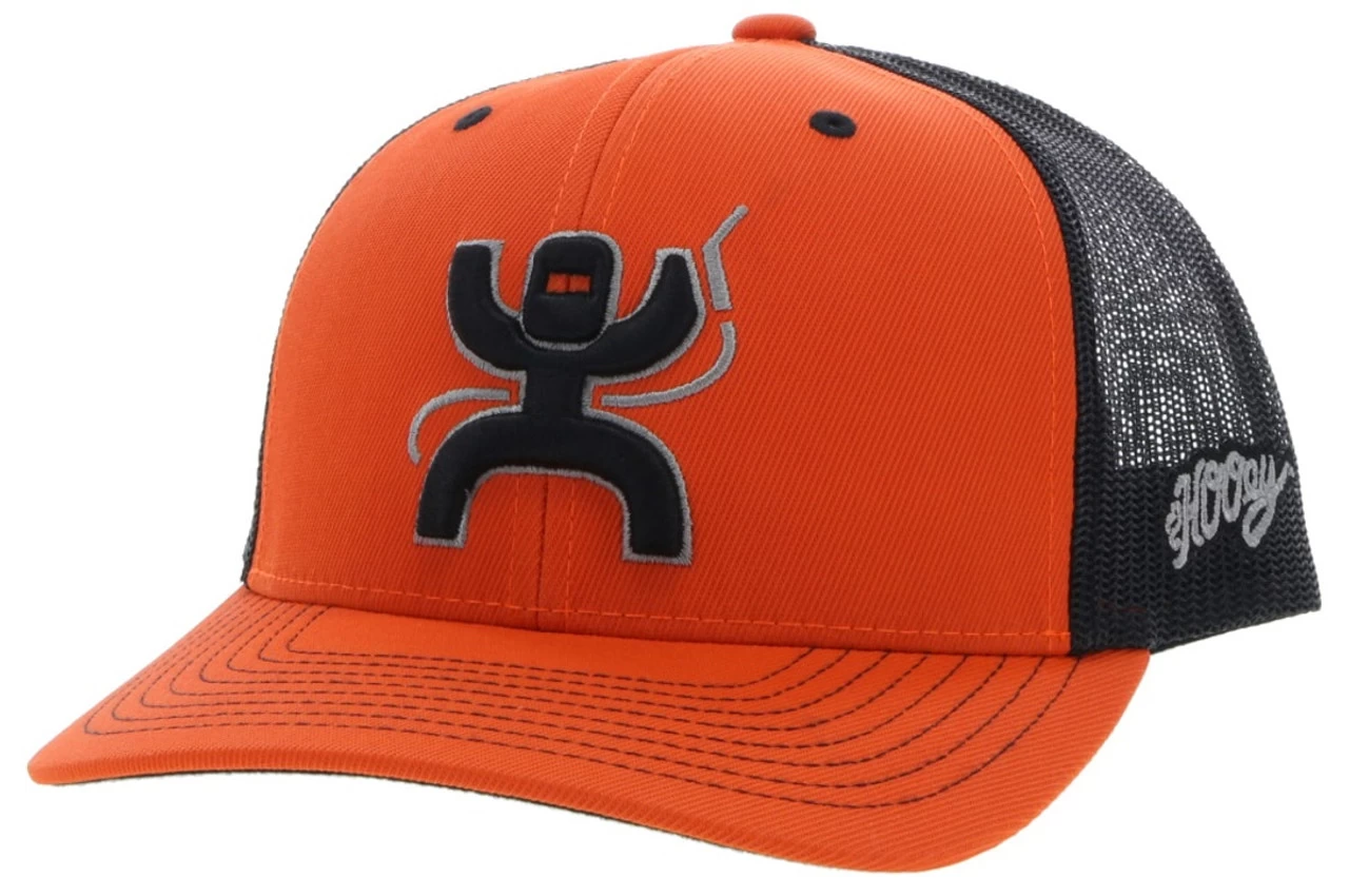 Hooey Arc Orange/Black Trucker Ball Cap
