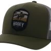 Hooey Men's Cheyenne Olive/Grey 6 Panel Trucker Cap With Black/Tan/Grey Patch
