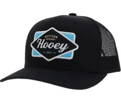 Hooey Mens Diamond Hat Black/White/Blue