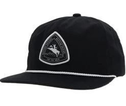 Hooey Mens Summit Roughly Hat Black/White