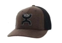 Hooey Coach Brown/Black FlexFit Ball Cap