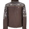 Hooey Mens Softshell Jacket Brown/Aztec