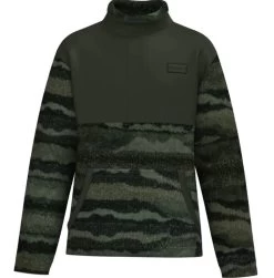 Hooey Mens Sherpa Fleece Pullover Green