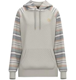Hooey Mens Summit Cream/Serape Quilted Pattern Hoody