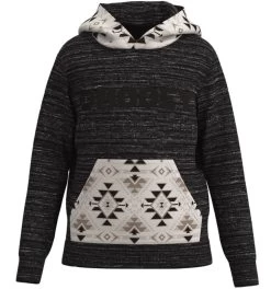 Hooey Mens "Lock-Up" Black/Aztec Black Hoody