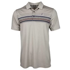 Hooey Men's Weekender Border Print Polo Tee