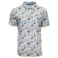 Hooey Brands Men's Weekender Cowboy Print Polo