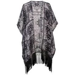 Hooey Brands Women's Long Kimono With Fringe
